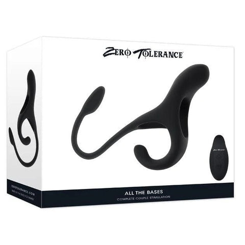 Black silicone product with packaging labeled 'Zero Tolerance' on a white background