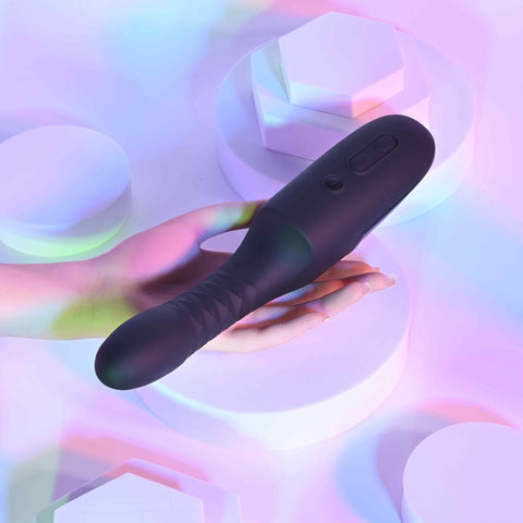 Pleasure Overdrive Thrusting Vibrator with Heated & Suction Base