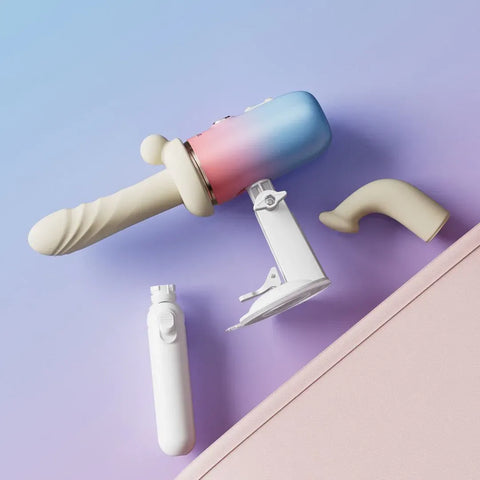 Lovense Spinel Portable Thrusting Vibrating and Heating Dildo/Sex Machine