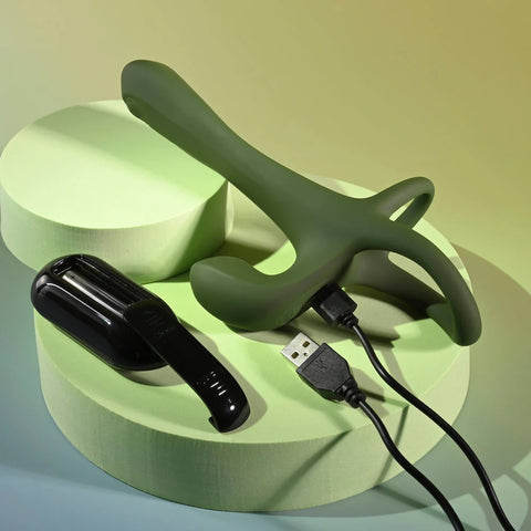 Zero Tolerance Strap Tap And Go Green Vibrating Tapping Penis Sleeve