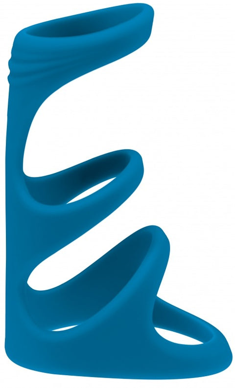 Levelz 3 Loop Silicone Cock Ring Teal
