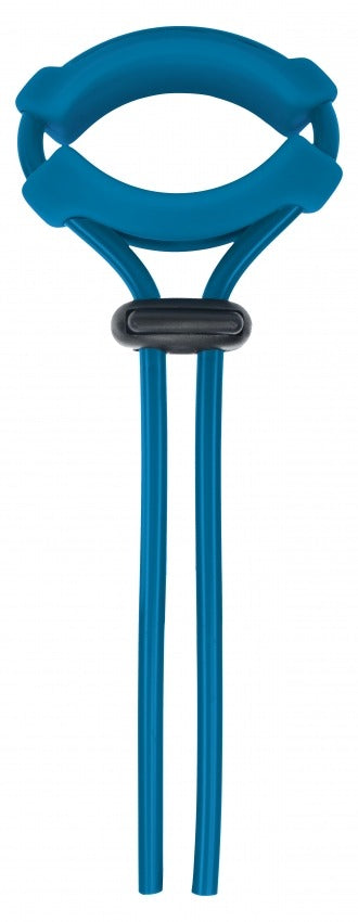 Levelz Detachable Wide Adjustable Silicone Lasso Cock Ring 5mm Teal