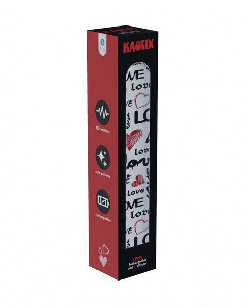 Box of Kaotix socks with red and black design on a white background
