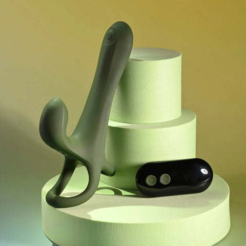 Zero Tolerance Strap Tap And Go Green Vibrating Tapping Penis Sleeve
