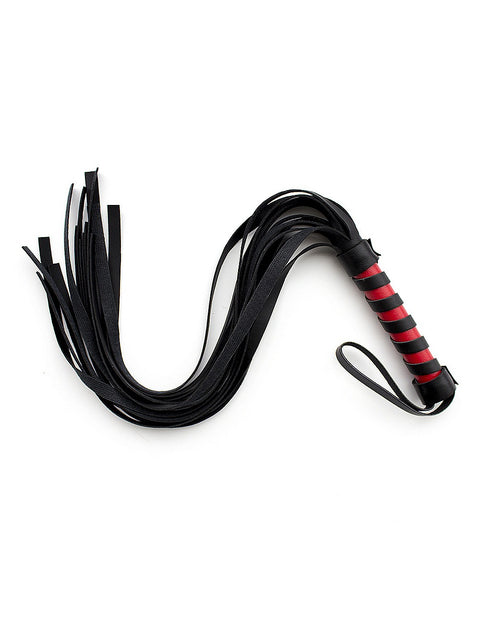 Faux Leather Flogger/Whip C81277-1 Red/Black