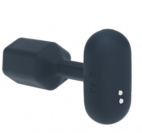 Levelz Hexagonal Vibrating Silicone Anal Plug Small Black