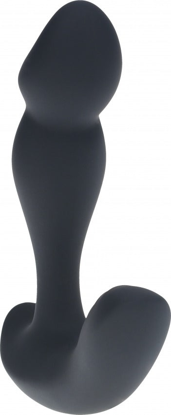 Levelz Dual Motor Remote Control Dual Motor Vibrating Liquid Silicone Prostate Stimulator Black