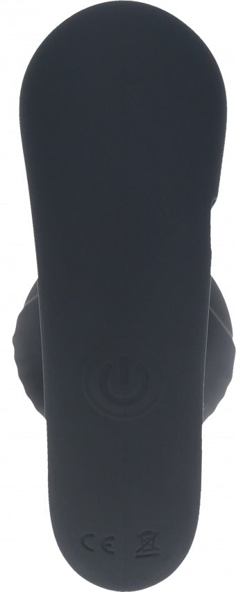 Levelz Remote Control Vibrating Liquid Silicone Anal Plug Black