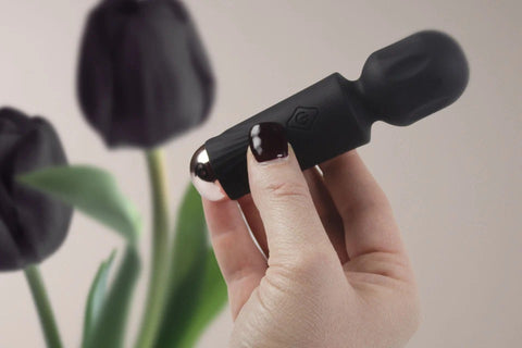 Rocks Off Black Tulip Mini Wand