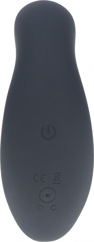 Levelz Dual Motor Remote Control Dual Motor Vibrating Liquid Silicone Prostate Stimulator Black