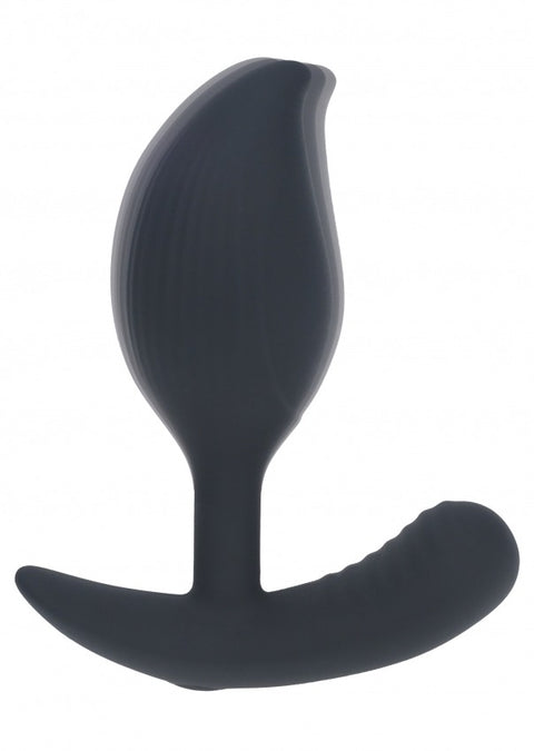 Levelz Remote Control Vibrating Liquid Silicone Anal Plug Black