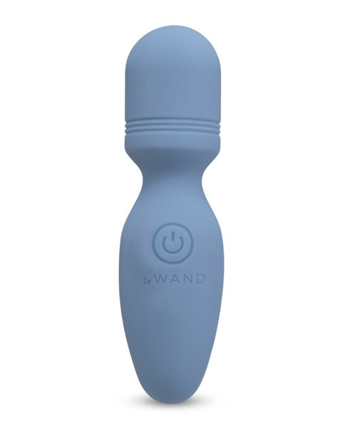 Blue electronic device with 'WAND' branding on a white background