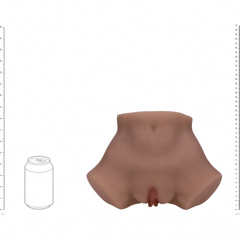 Xkin Eve Rhodes Dual Entry TPE Bodyforms Masturbator 1.59 kg Brown