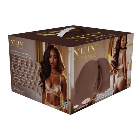 Xkin Kaya Bloom Dual Entry TPE Bodyforms Masturbator 2.45 kg Brown