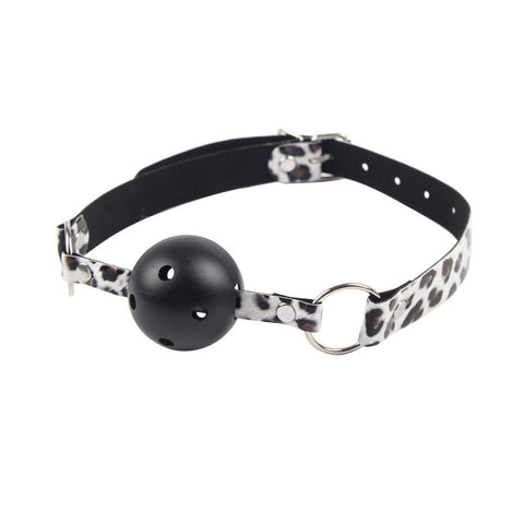 Faux Leather Leopard Bondage Set