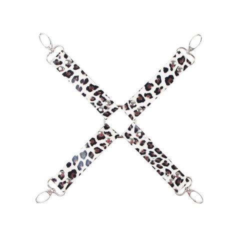 Faux Leather Leopard Bondage Set