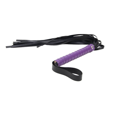 Faux Leather Ten Piece Bondage Set C80719-3 Purple