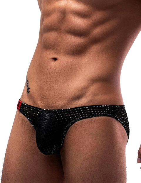 Breathable Mesh Sexy Mens Brief MP261-1 Black XL