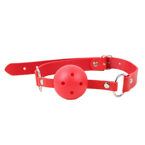 Faux Leather Ten Piece Bondage Set C80719-4 Red
