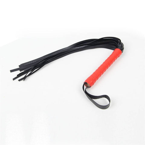 Faux Leather Ten Piece Bondage Set C80719-2 Red/Black