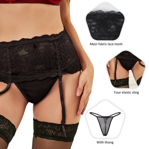 Garter Belt P5156-1 Black 1XL/2XL