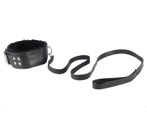 Faux Leather Ten Piece Bondage Set C80719-1 Black