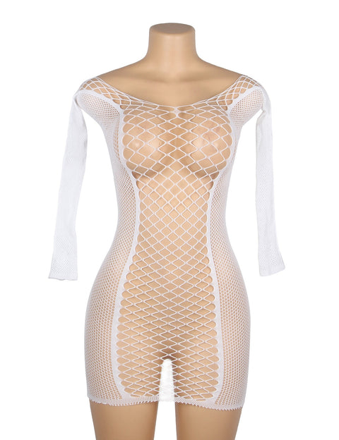 Glow-In-The-Dark Long Sleeve Dress H3654 White XS/M