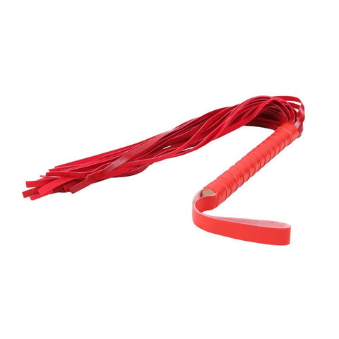 Faux Leather Ten Piece Bondage Set C80719-4 Red