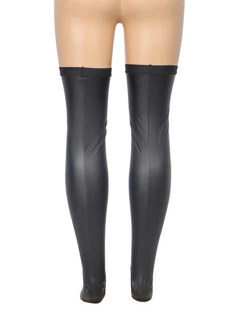 Matte PU Leather Elastic Stockings R82131-1 3XL/5XL