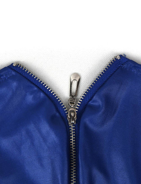 Faux Leather Men's Zip Undies MP069-2 Dark Blue S