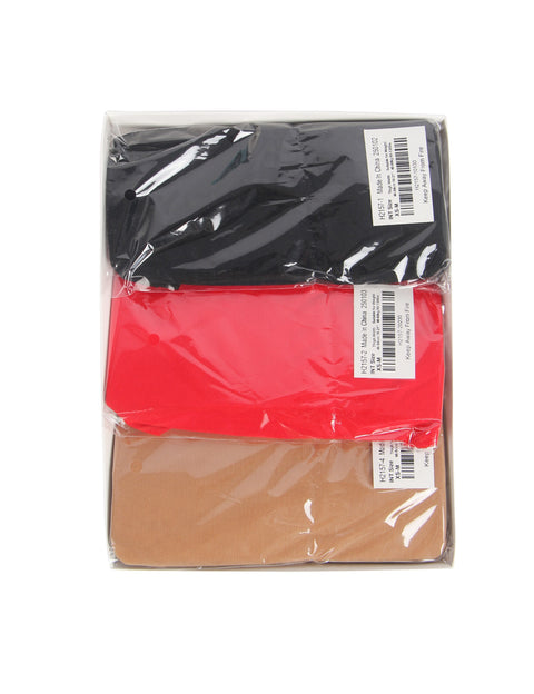 Stockings Three Colour Set Red/Black/Nude FH2157 XS/M