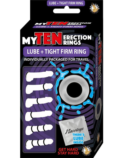 My Ten Erection Rings Clear - Pack of 10