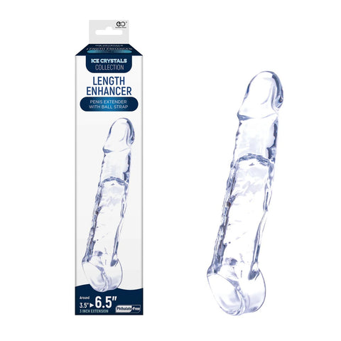 Ice Crystals Collection Length Enhancer Penis Extender Sleeve 6.5"