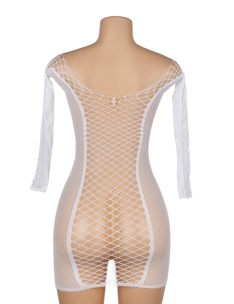 Glow-In-The-Dark Long Sleeve Dress H3654 White XS/M