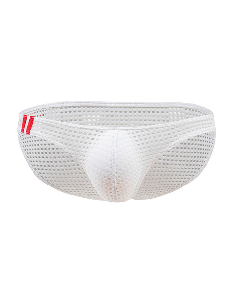 Breathable Mesh Sexy Mens Brief MP261-2 White L