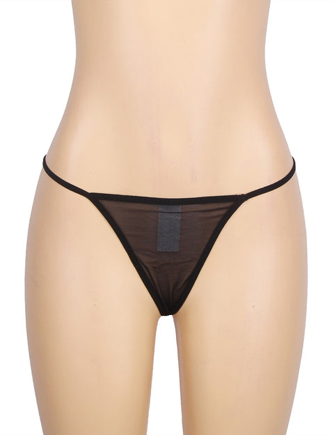 High Waist Garter Belt & Panty P5197-1 Black XL/2XL