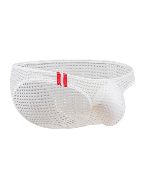 Breathable Mesh Sexy Mens Brief MP261-2 White L
