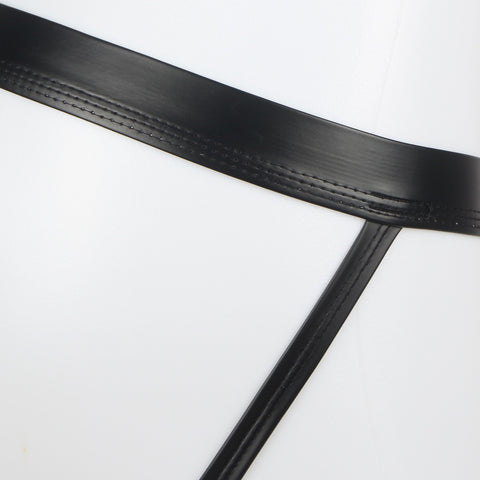 Faux Leather Jockstrap MP255-1 Black M