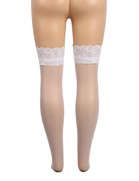 Sexy Lace Stockings With Silicone Straps H2157 3XL/5XL
