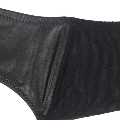 High Waist Garter Belt & Panty P5197-1 Black XL/2XL