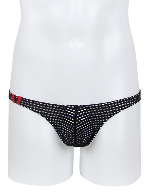 Breathable Mesh Sexy Mens Brief MP261-1 Black XL