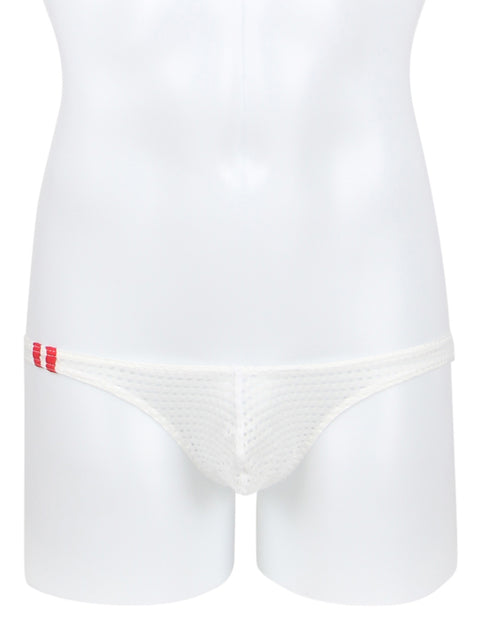 Breathable Mesh Sexy Mens Brief MP261-2 White L