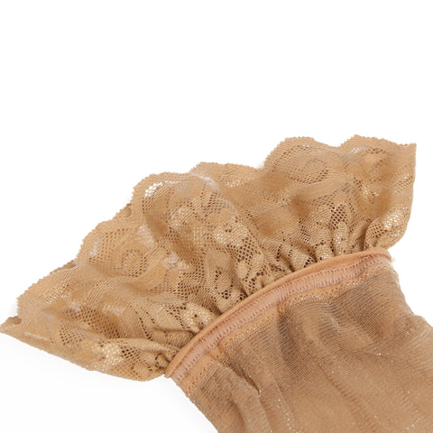 Sexy Lace Pearlescent Stockings With Silicone Straps H3571 Nude 3XL/5XL