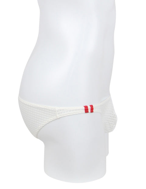 Breathable Mesh Sexy Mens Brief MP261-2 White L