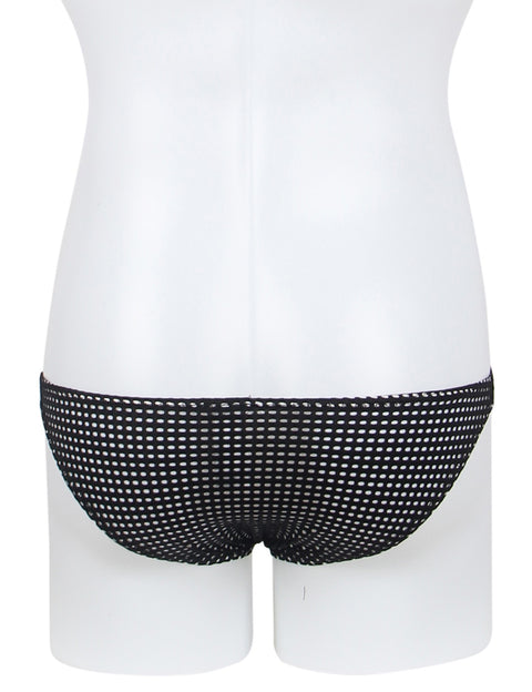 Breathable Mesh Sexy Mens Brief MP261-1 Black XL