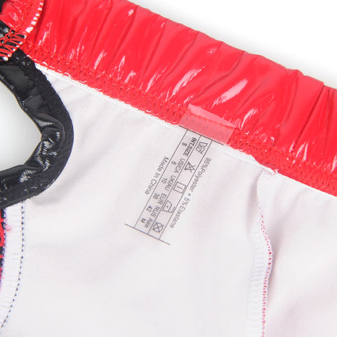 Faux Leather & Mesh Sexy Low Waist Mens Jockstrap MP305-2 Red L