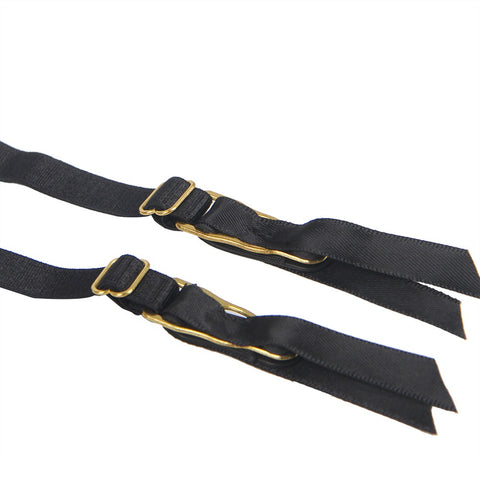 High Waist Garter Belt & Panty P5197-1 Black XL/2XL