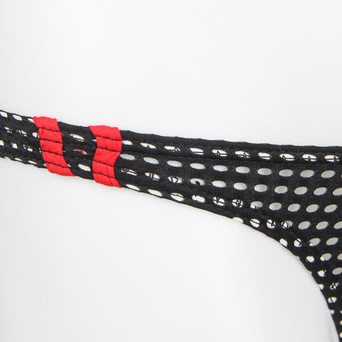 Breathable Mesh Sexy Mens Brief MP261-1 Black L