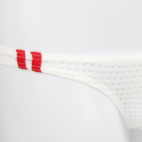Breathable Mesh Sexy Mens Brief MP261-2 White L