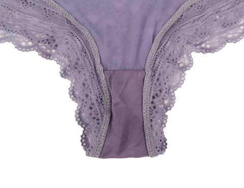 Floral Lace Sexy High Waist Panty P5192-5 Lilac 3XL/4XL